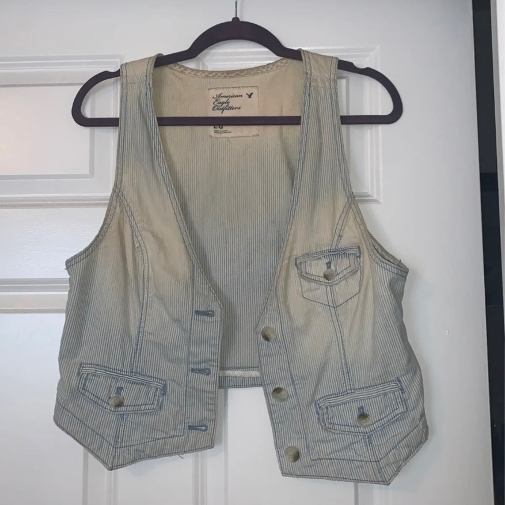 American Eagle Denim Vest